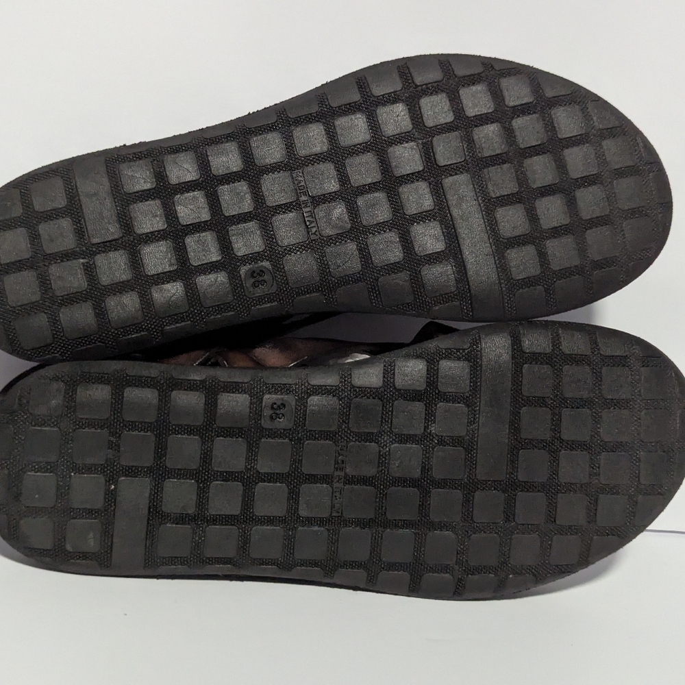 Brador Women's Luke Schuhe Dark Brown Leather Sandal Size 38.Made In Italy - Picture 8 of 15